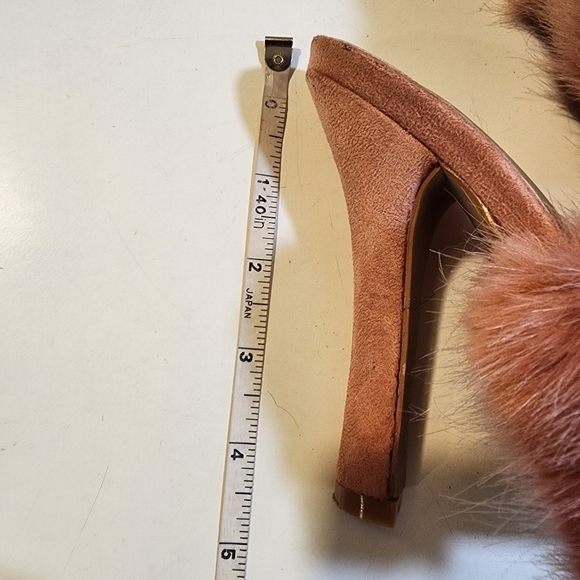 LEMONADE pink furry plush slip in  stilletos size 6 - Picture 7 of 13